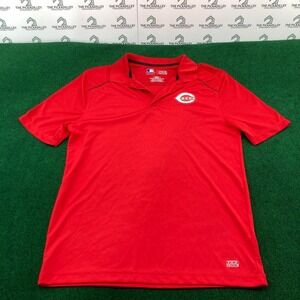 MLB‎ Cincinnati Reds TX3 Cool Polo Shirt Mens Medium Baseball